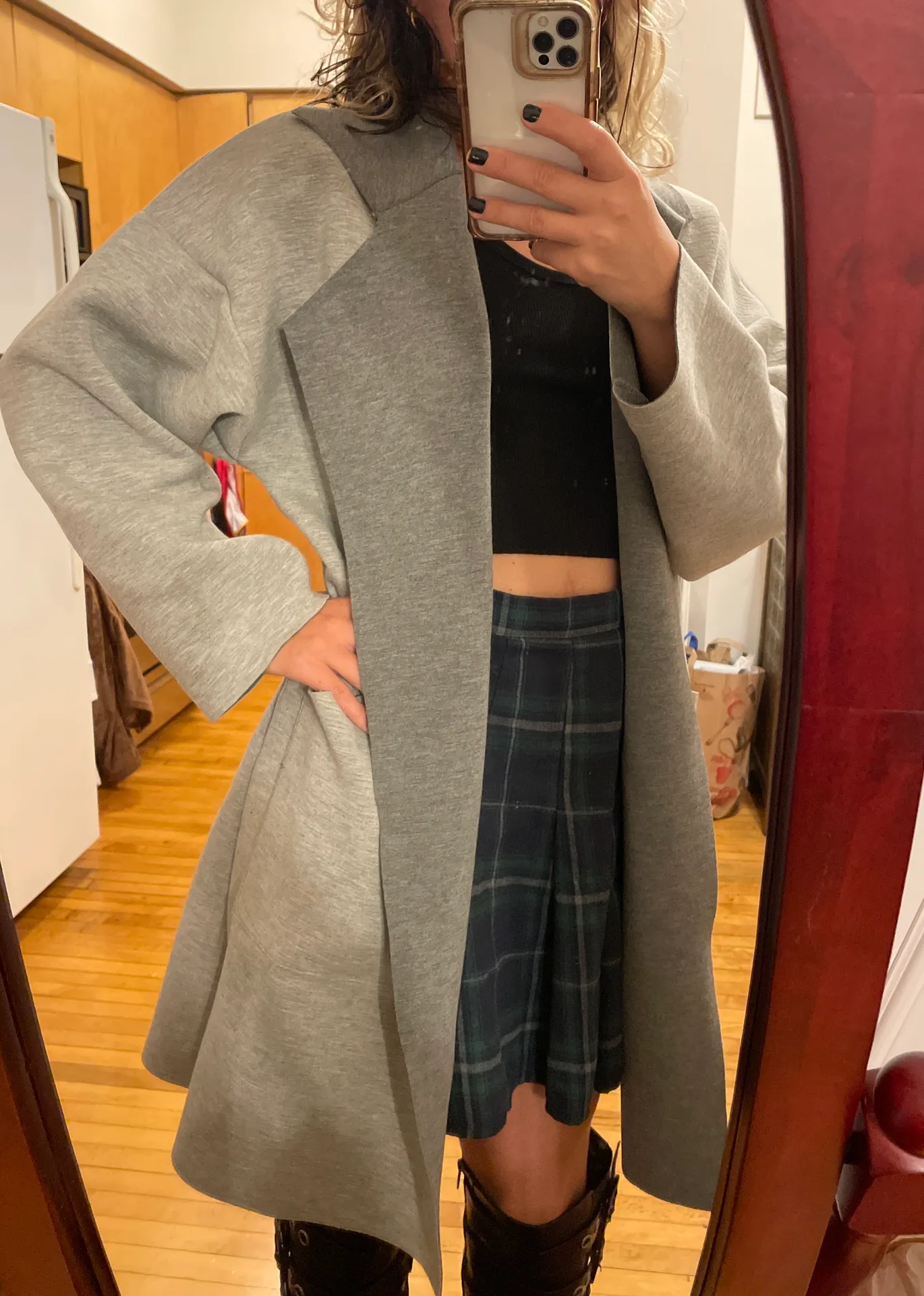 Tresics Gray Collared Jacket - Image 2