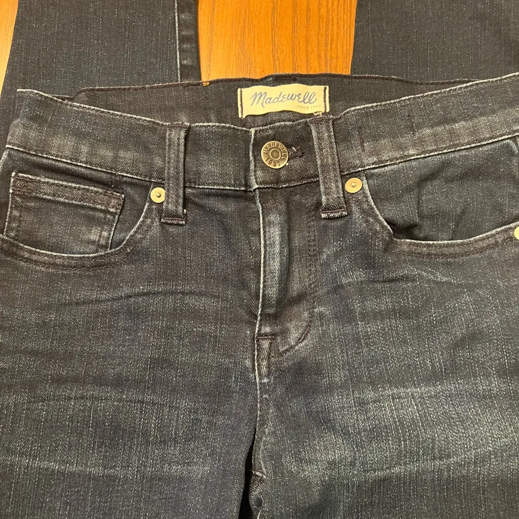Madewell Skinny Skinny‎ On-Trend Zipper Hem Edgewater Wash Ankle Jeans Size 24 - Image 9