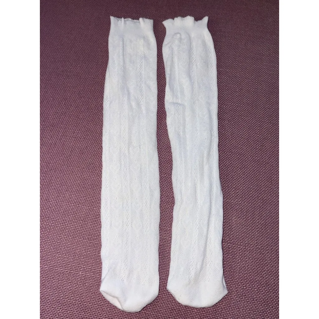 Lovers and Friends Diana Socks in White One Size New Womens Heart - Image 5