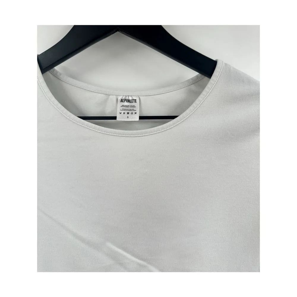 Alphalete Cropped Body Con Off White Size Small - Image 3