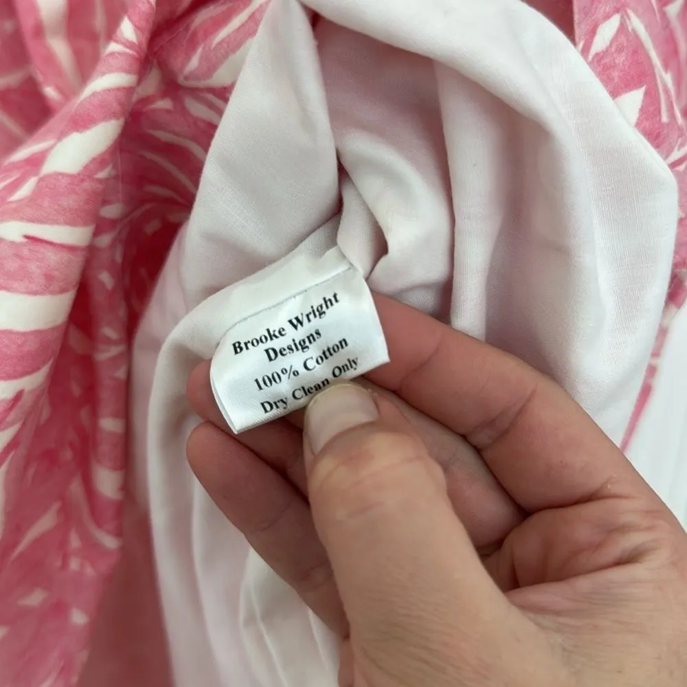 Brooke Wright pink palm leaf print dress Size undefined - Image 5