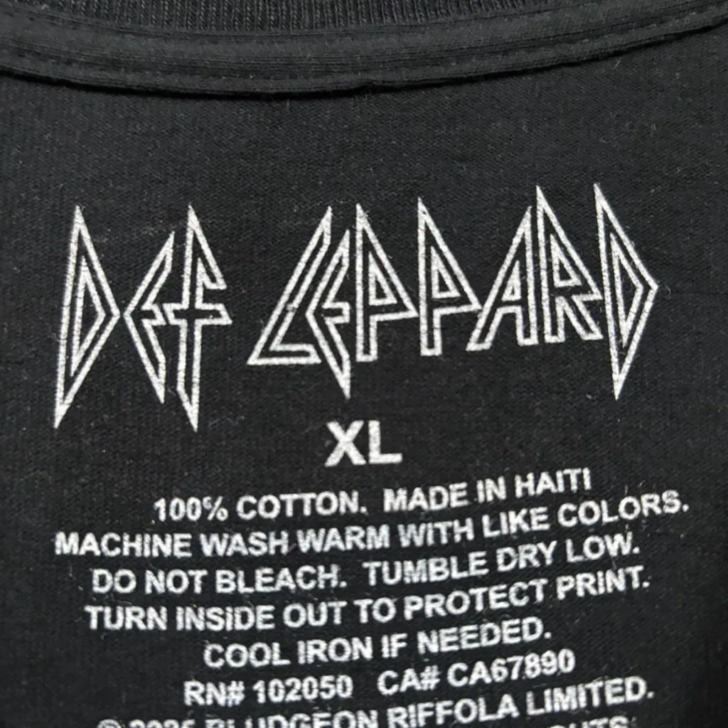 Def Leppard Pyromania Album Art Heavy Metal Band T-Shirt XL - Image 4