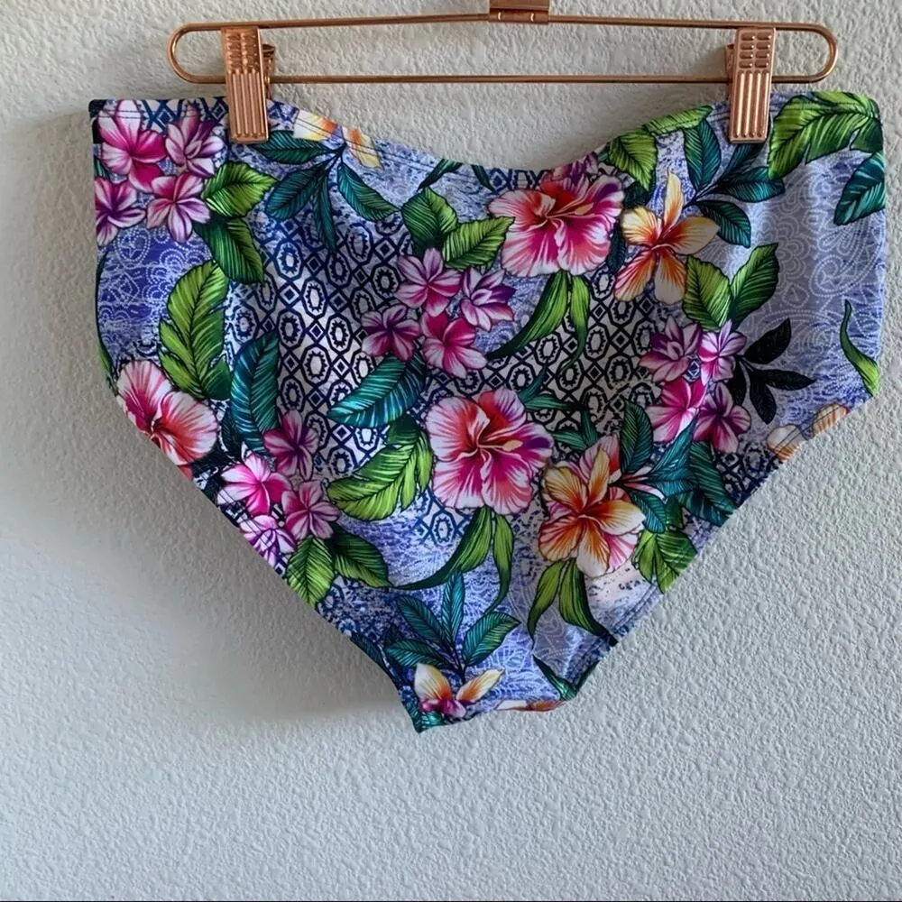 NWOT Swimsuits For All Tropical Floral Bottom 14 - Image 9
