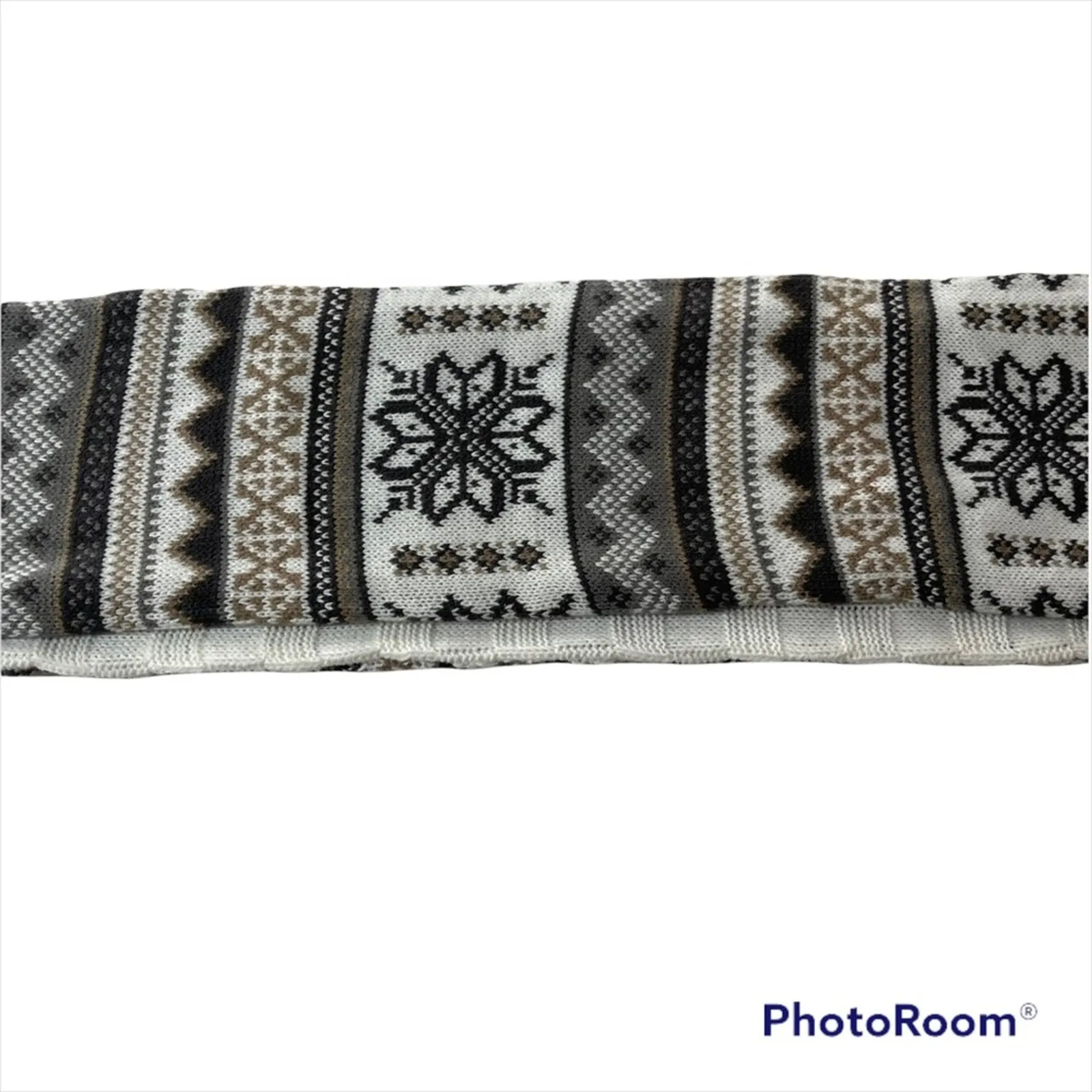 Muk Luks‎ Reversible Beanie & Scarf Bundle Winter Warm EUC White - Image 2