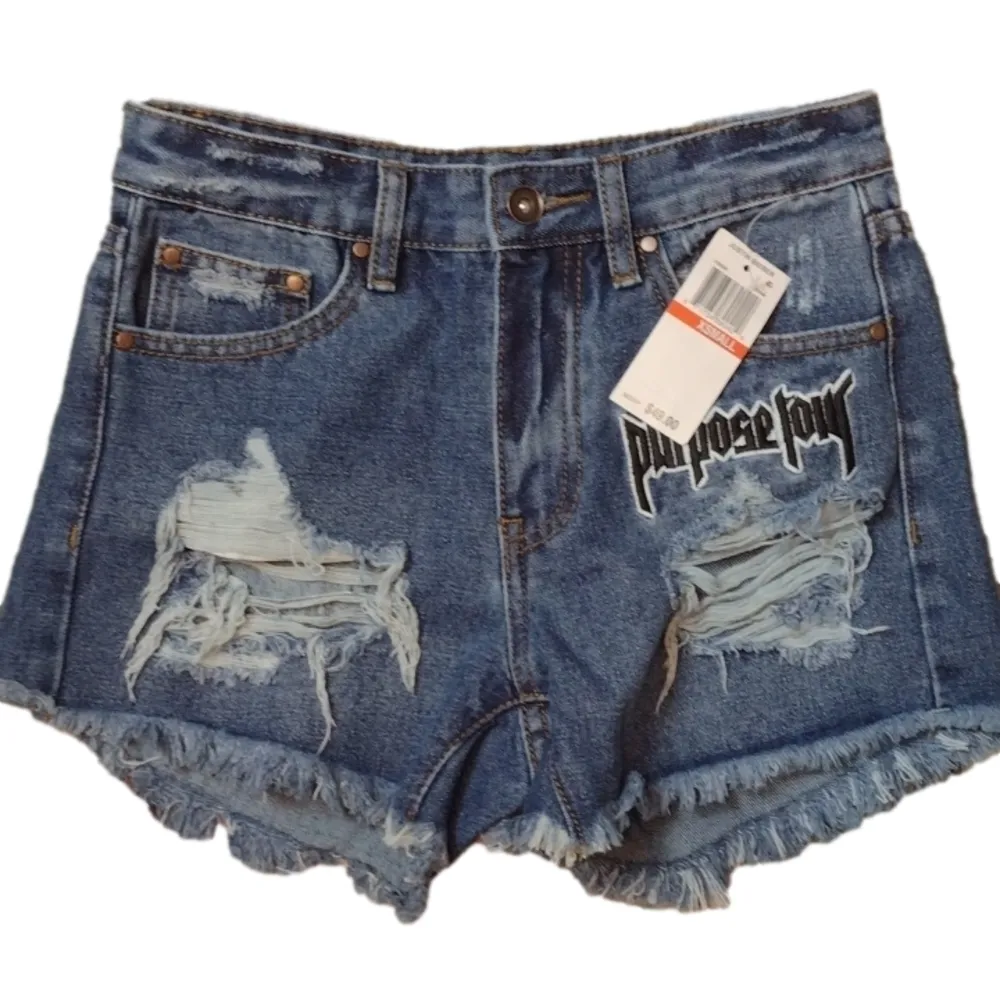 JUSTIN Bieber purpose tour jeans jacket and distressed shorts - Image 3