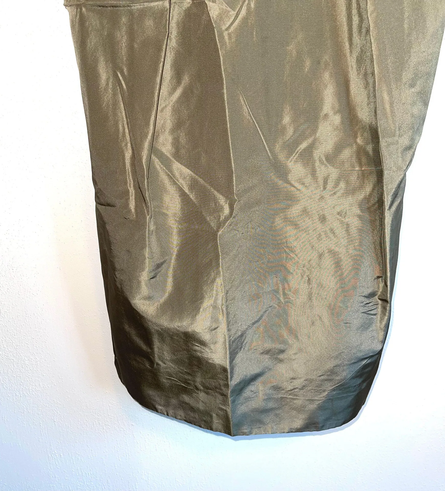 J. Crew NWT Army Green 100% Silk Strapless Mini Dress - Image 5