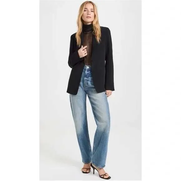 Reformation Abby High Rise Straight Jeans in "Galway", Size 28, NWT - Image 3