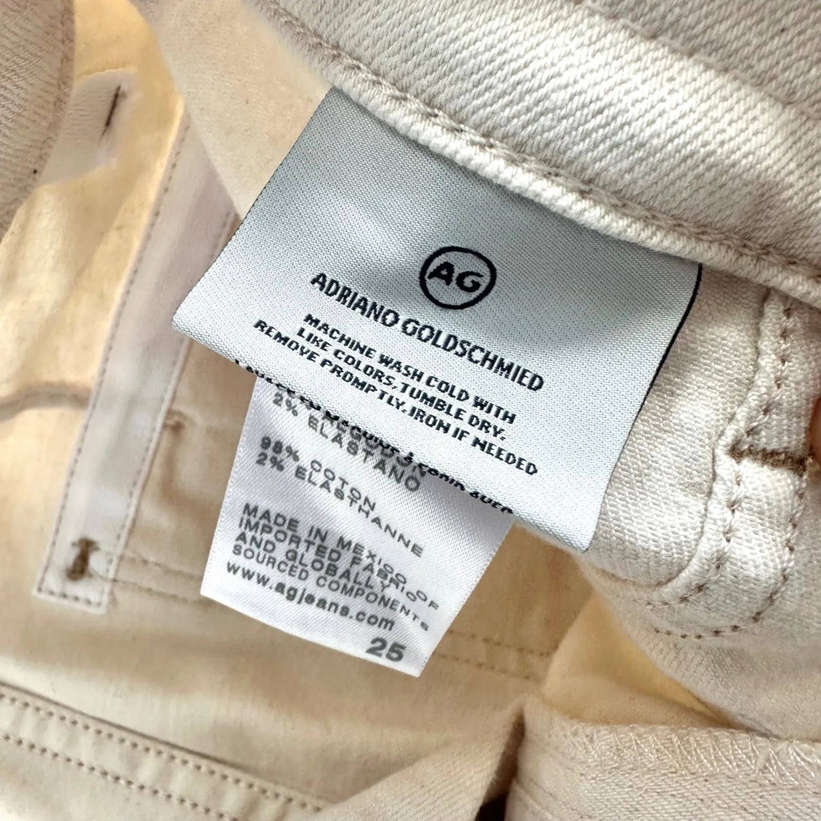 AG Adriano Goldschmied‎ Lila Mid Rise Utility Straight Jeans Size 25 Japanese - Image 5