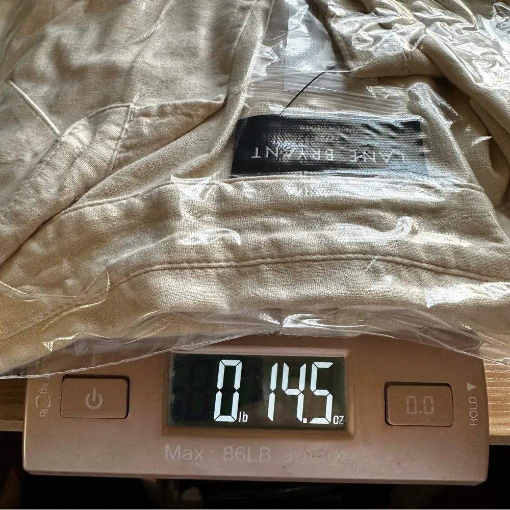 NWT Lane Bryant Linen Blend Relaxed Tunic Button Up Shirt 22/24 Natural Beige - Image 8