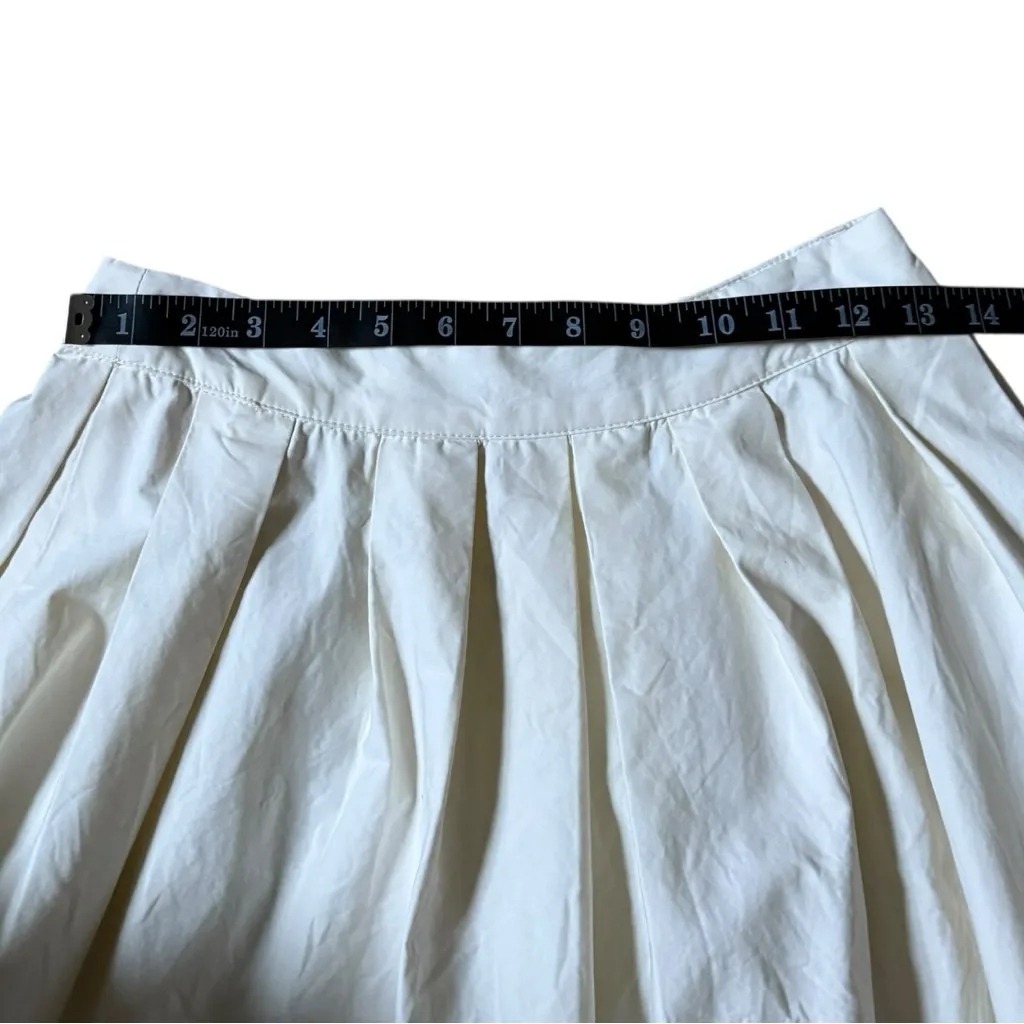 Astr Cream Full Flared Poplin Midi Skirt A Line Flowy Size Small Boho - Image 8