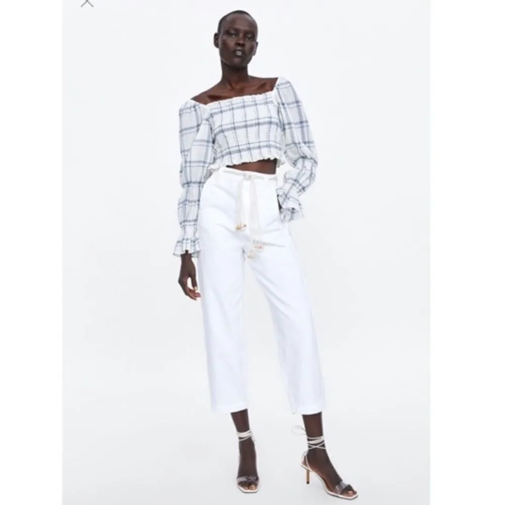 ✨ Zara Plaid Smocked Top✨ - Image 5