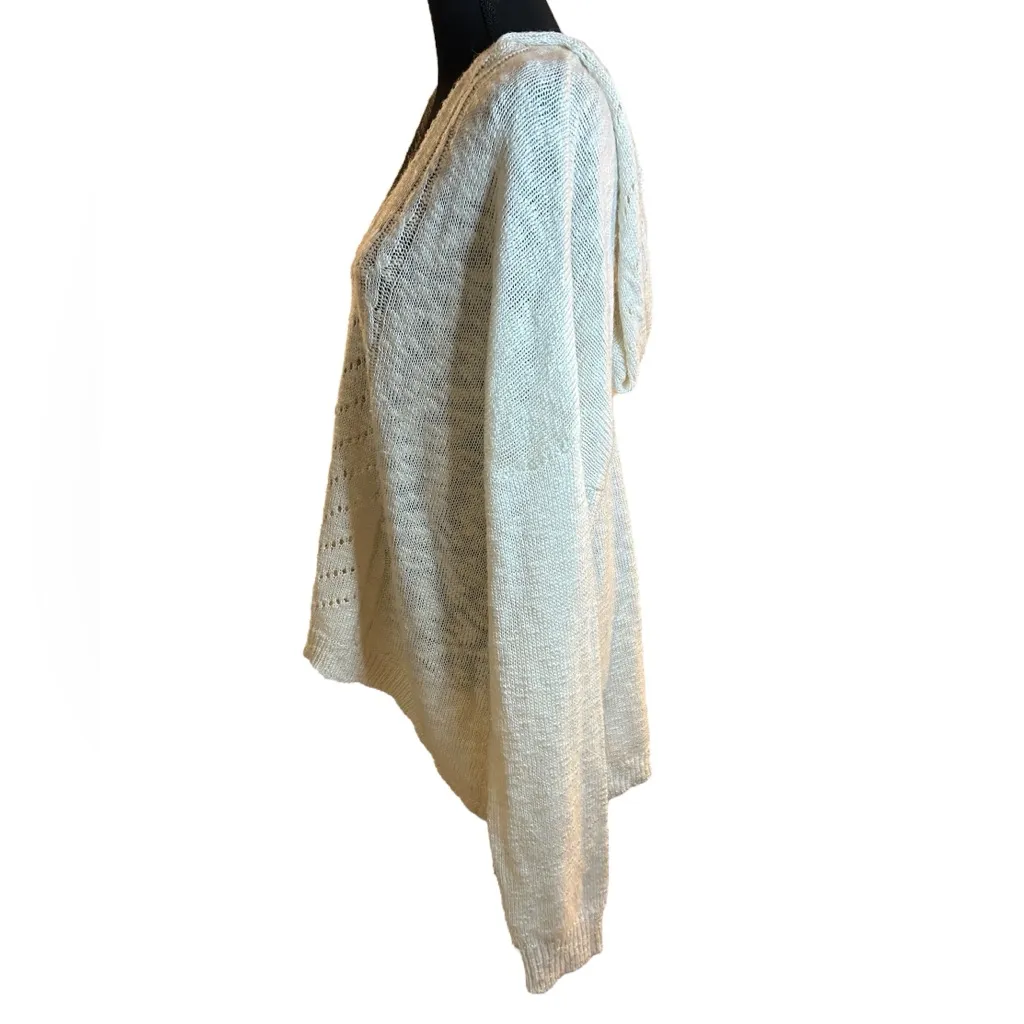 Deb 3X Cream Knit Hooded Pullover Sweater | Rare Vintage Plus Size 100% Acrylic - Image 11