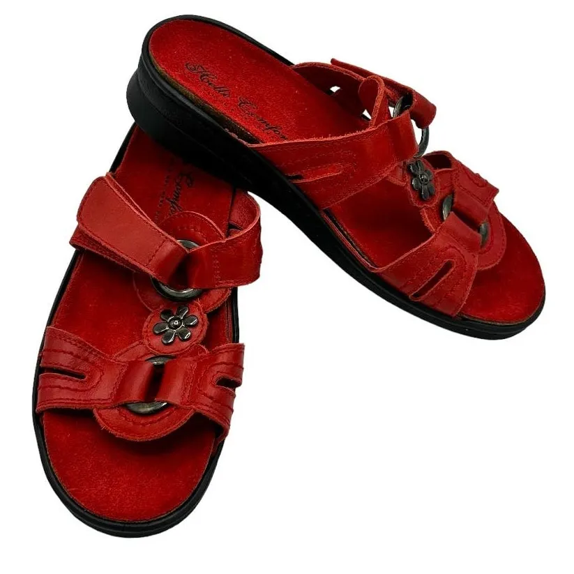 HELLE COMFORT Red Fashion Wellness Shoes Size 6.5/7 - Image 2