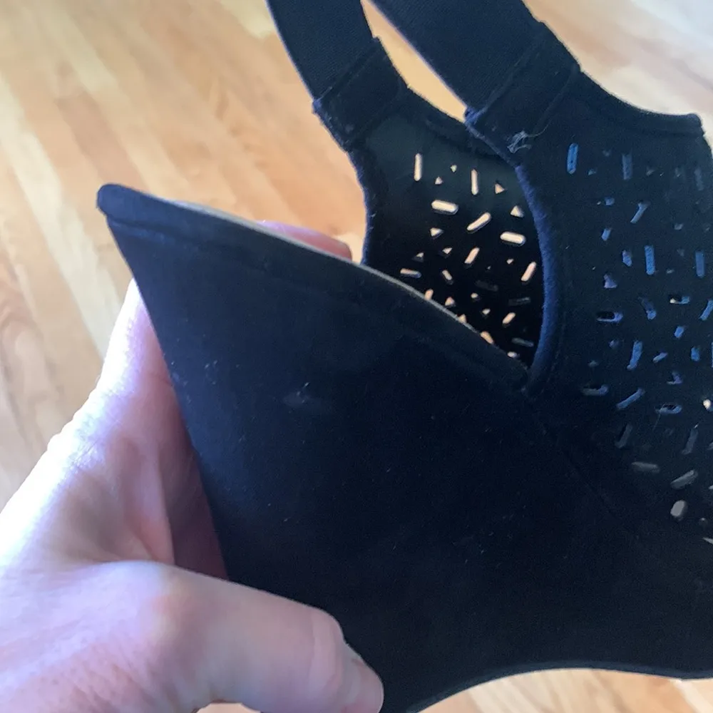 platform suede wedges Size 9.5 - Image 12