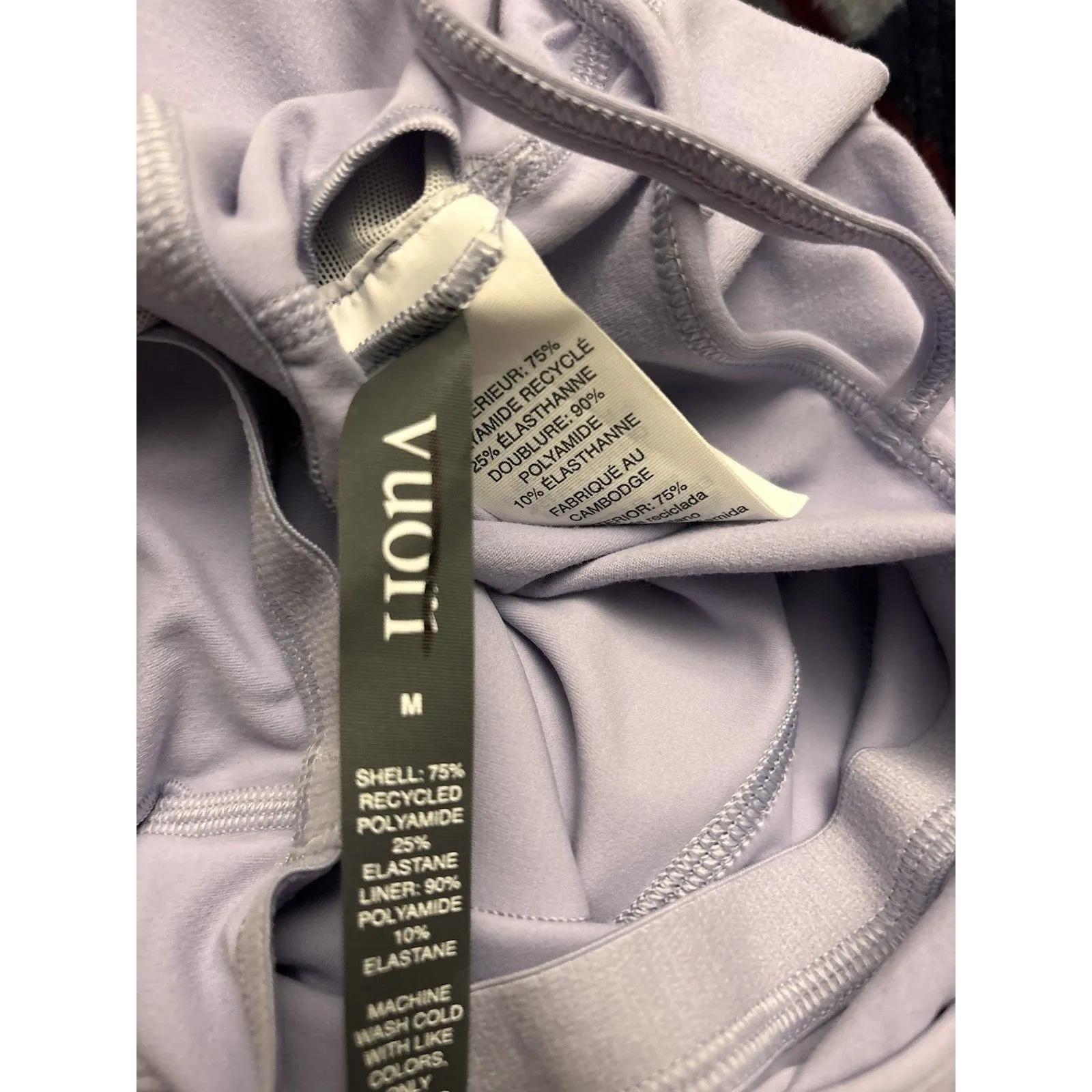 Vuori AllTheFeels™ One Piece Romper Lavender Mist BlissBlend™ Sz Medium New $118 - Image 4