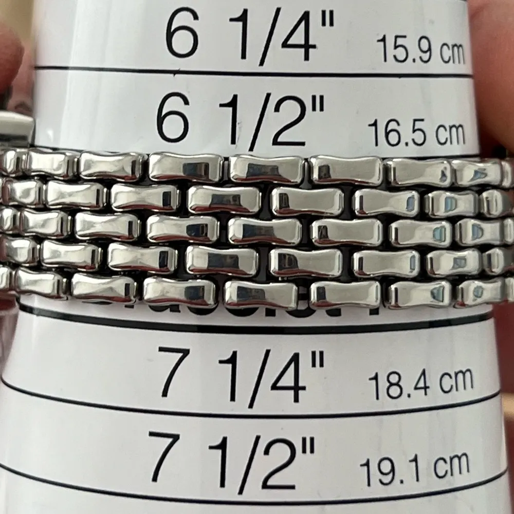 Emporio Armani Vintage Ladies Watch Solid Stainless Bracelet Case Black Dial - Image 16