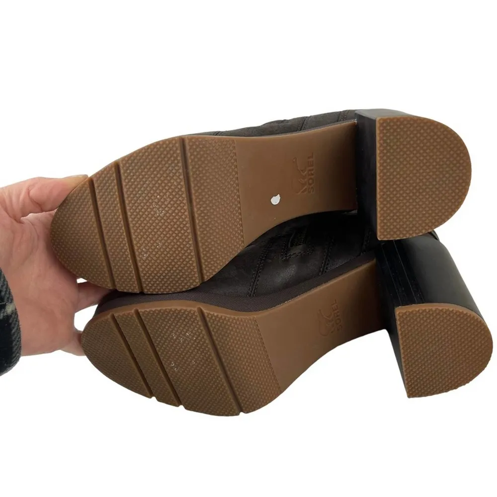 Sorel Blake Distressed Ankle Waterproof Leather Boots in Blackened Brown Size 7 - Image 15