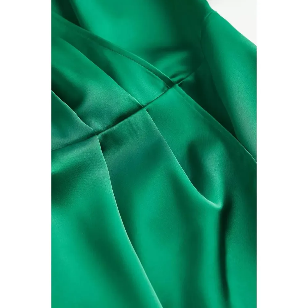 H&M Satin Wrap Dress Small NWT - Image 8