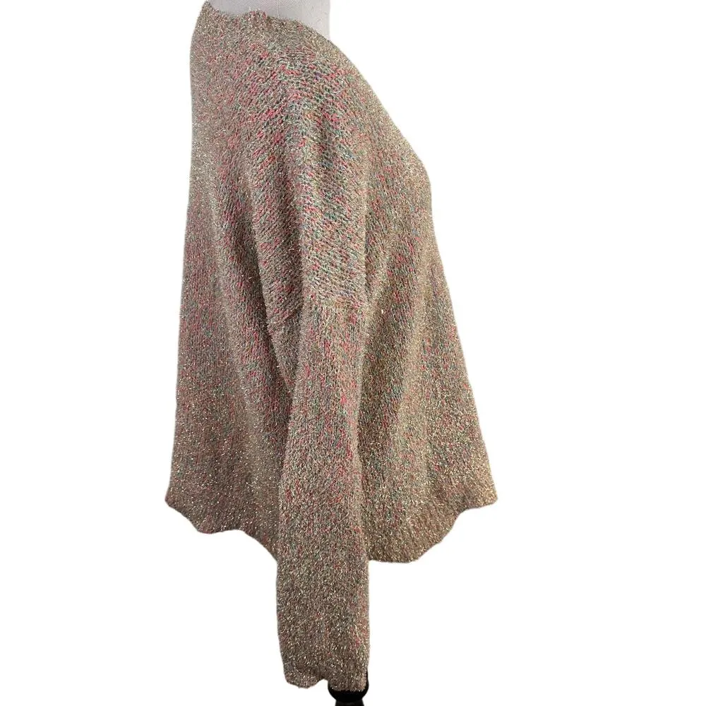 Lilly Pulitzer Gliana Multicolor Sparkle Knit Sweater Size Large - Image 4