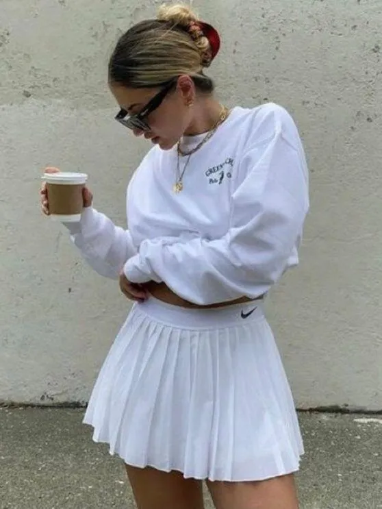 Court Victory Skirt White XS - Image 14