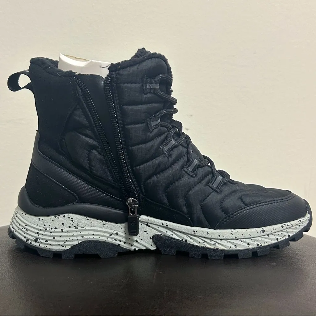 Easy Spirit Black Grey Marnie2 Faux Shearling Lined Ankle Boots NIB 7.5 Marnie 2 - Image 3