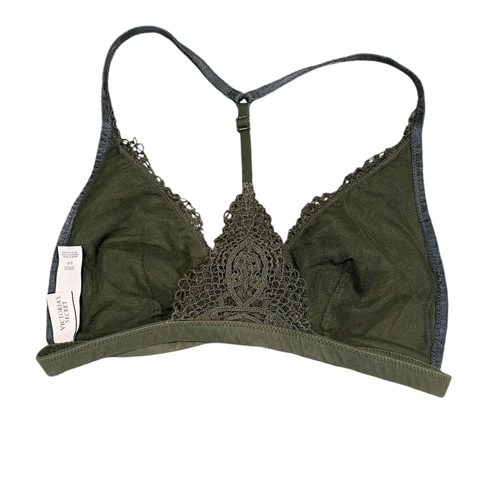 Victoria’s Secret Body by Victoria Lace Overlay Racerback Wireless Bra Sz Small - Image 7