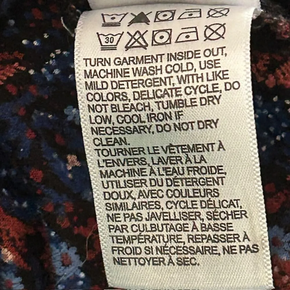 Lucky Brand Floral Boho Blouse, size Large - Image 6