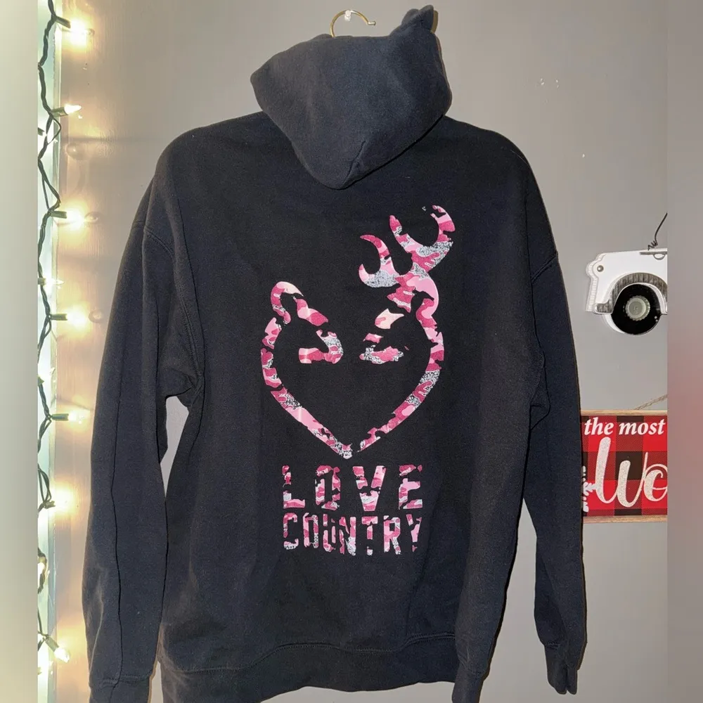Country Camo Hoodie Pink Size XL - Image 2