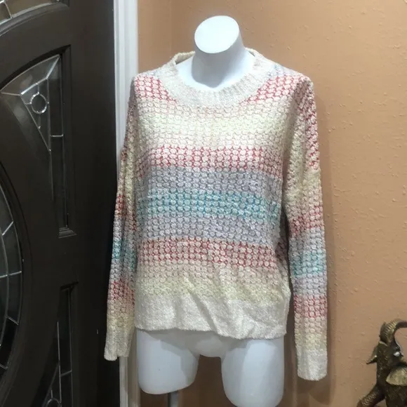 All in favor multiple color knit pullover sweater - Image 2