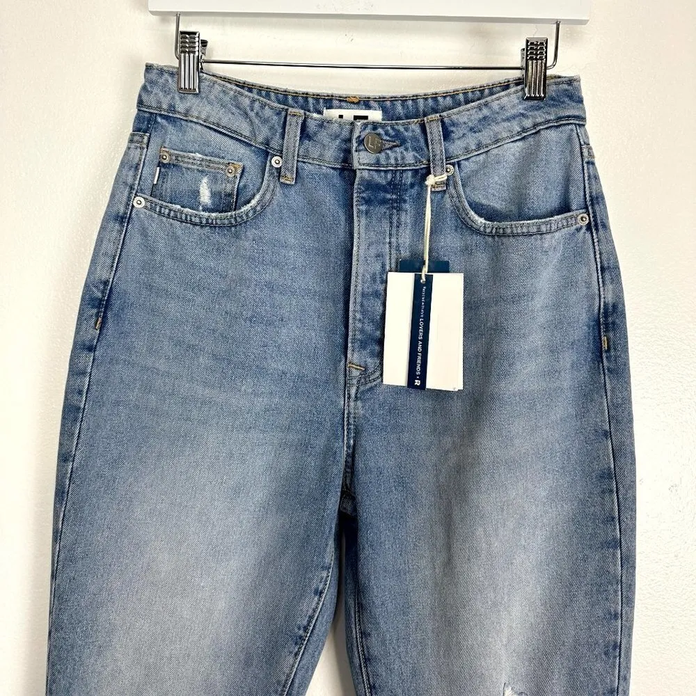 LOVERS AND FRIENDS Reece High Rise Slim Straight in Wash Robertson Size US 26 - Image 5