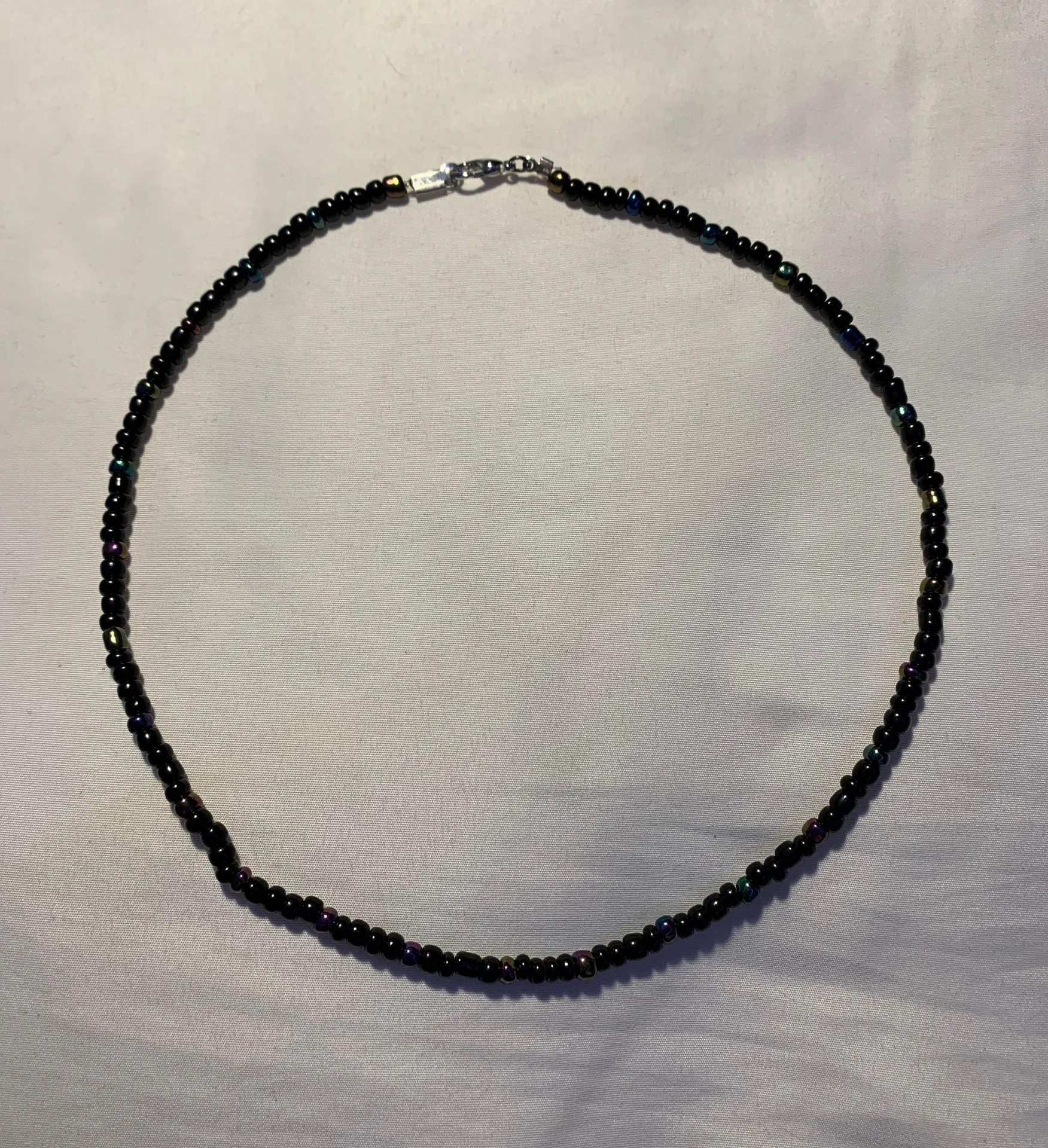Beaded Necklace Choker Black - Image 3