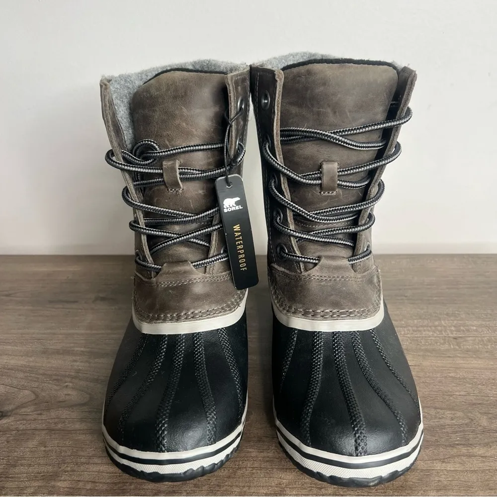 Sorel Slimpack II Lace Up Lined Women's Winter Boot Grey Size 10 - Image 2
