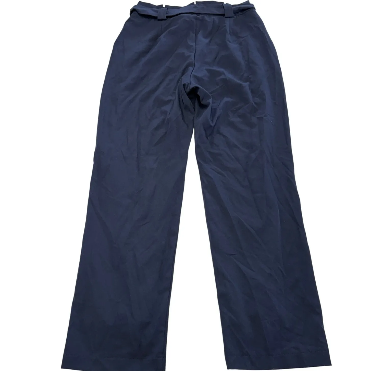 Lulus Pants Womens Large Blue Straight Leg Belted High‎ Rise Trousers - Image 2