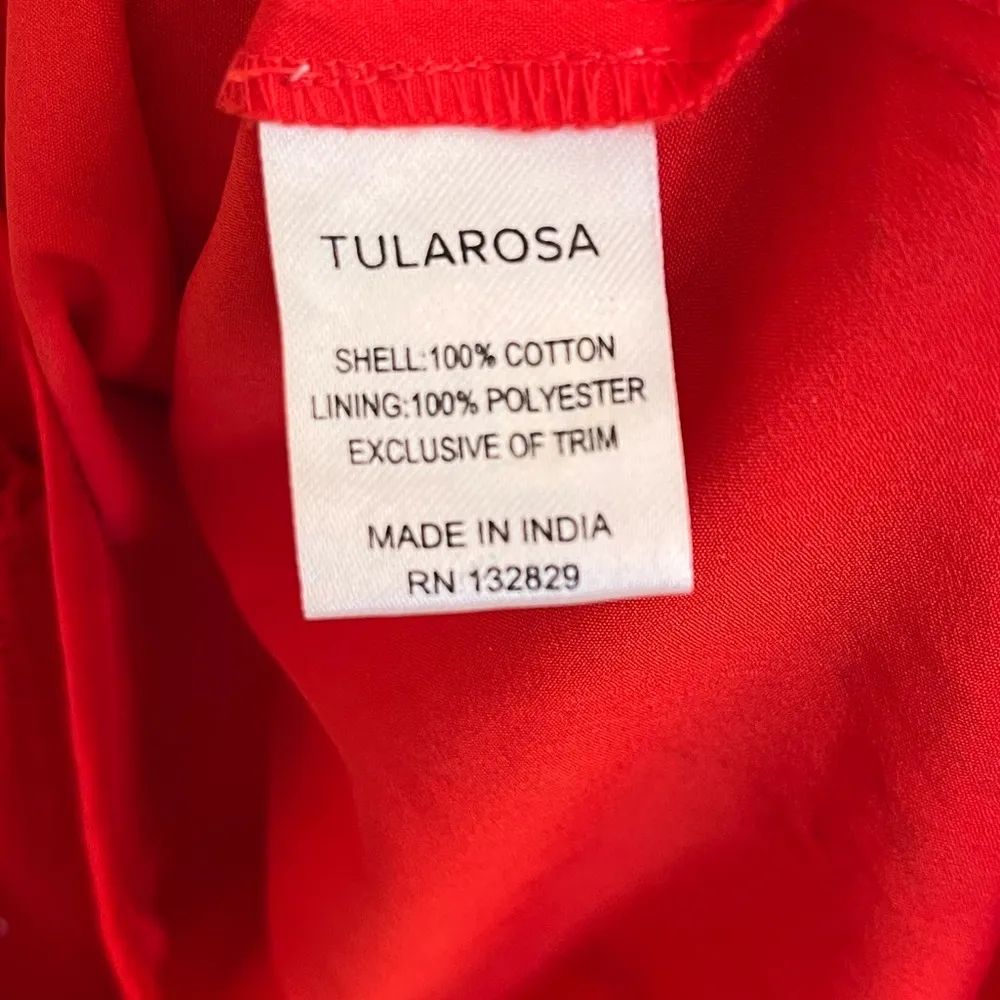 Tularosa Clayton Crochet Pom Dress Red Revolve Small Blogger Favorite - Image 11