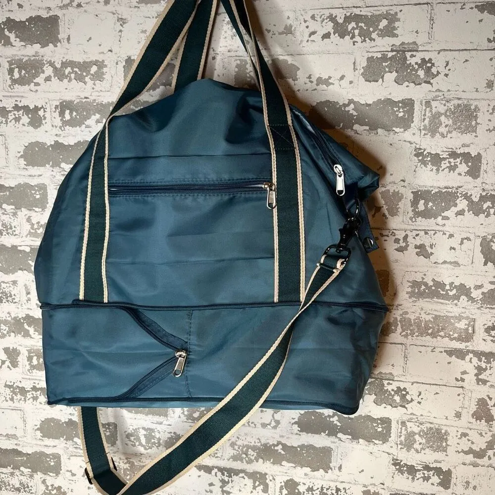 Handmade workshop | duffle bag expandable blue - Image 10