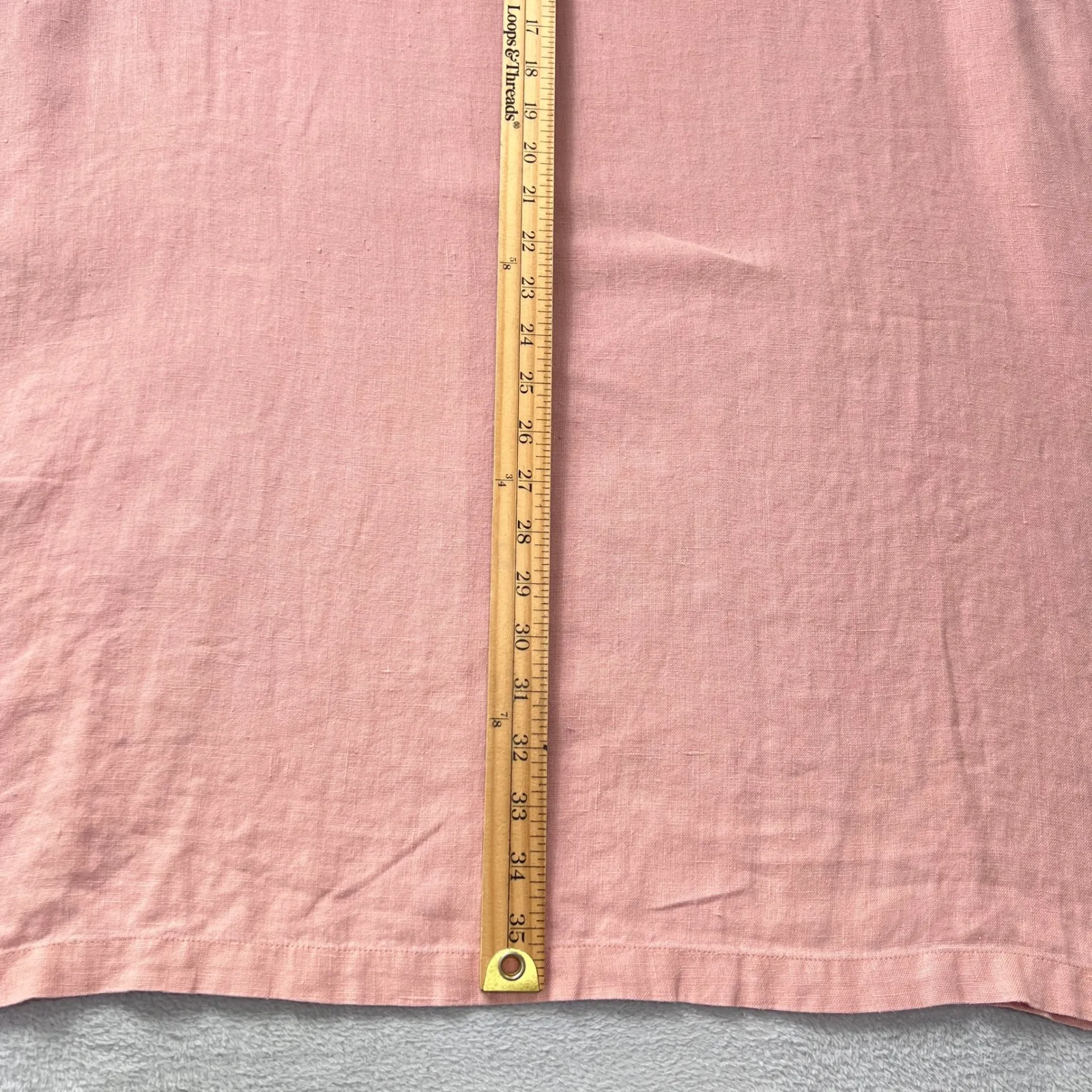 not‎ PERFECT LINEN Pink Linen Tunic Dress Medium Oversized Sleeveless Minimalist Size undefined - Image 7