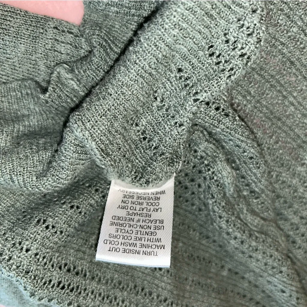 Love Ellie sage green open front cardigan sweater with pockets size XL - Image 7