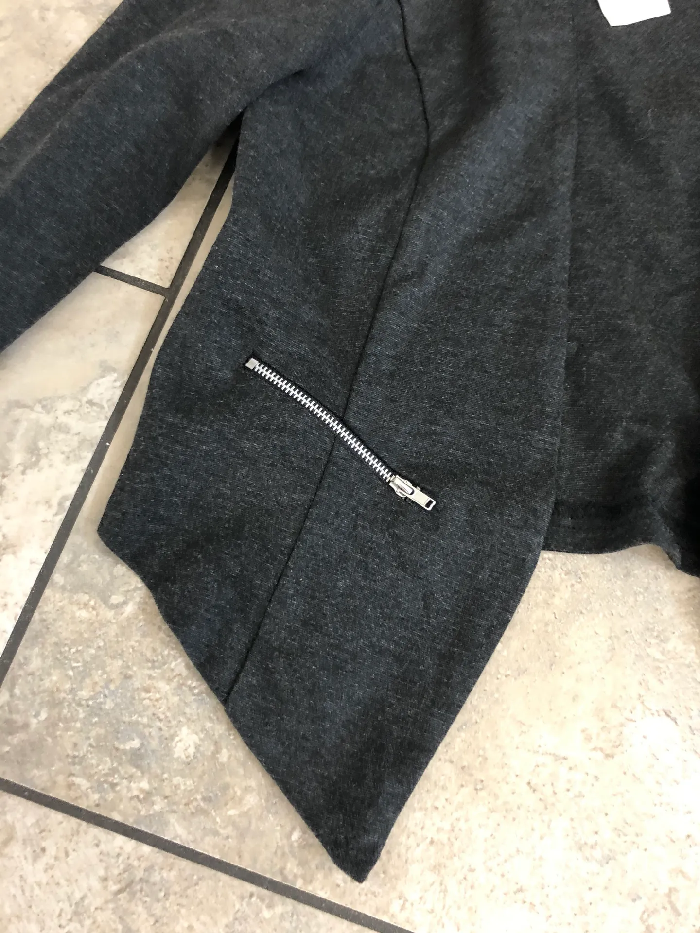 Gray light blazer zipper pocket jacket  - Image 2