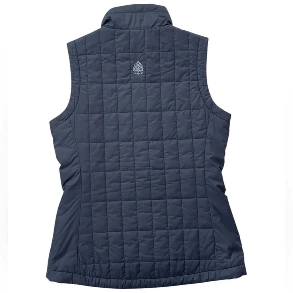 Stio Azura Vest Quilted Insulated Full Zip Primaloft Logo Blue Women Size Small - Image 2