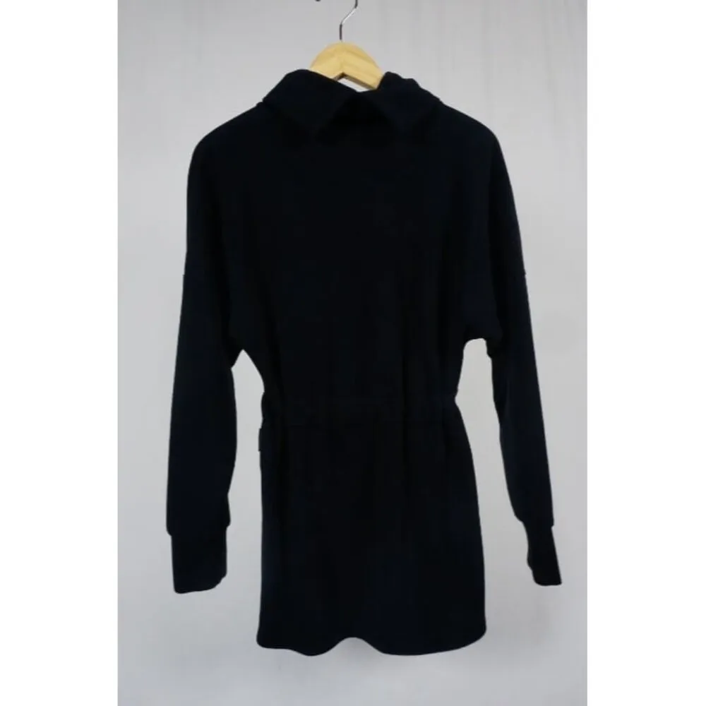 Varley Woman's Xsmall Black Freya Long Sleeve Cinched Waist Mock Neck Sweater - Image 6
