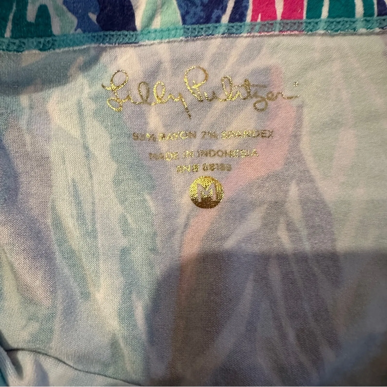 Lilly Pulitzer Sophie Multicolor Light As‎ A Feather UPF+ 50 3/4 Sleeve Dress M - Image 6