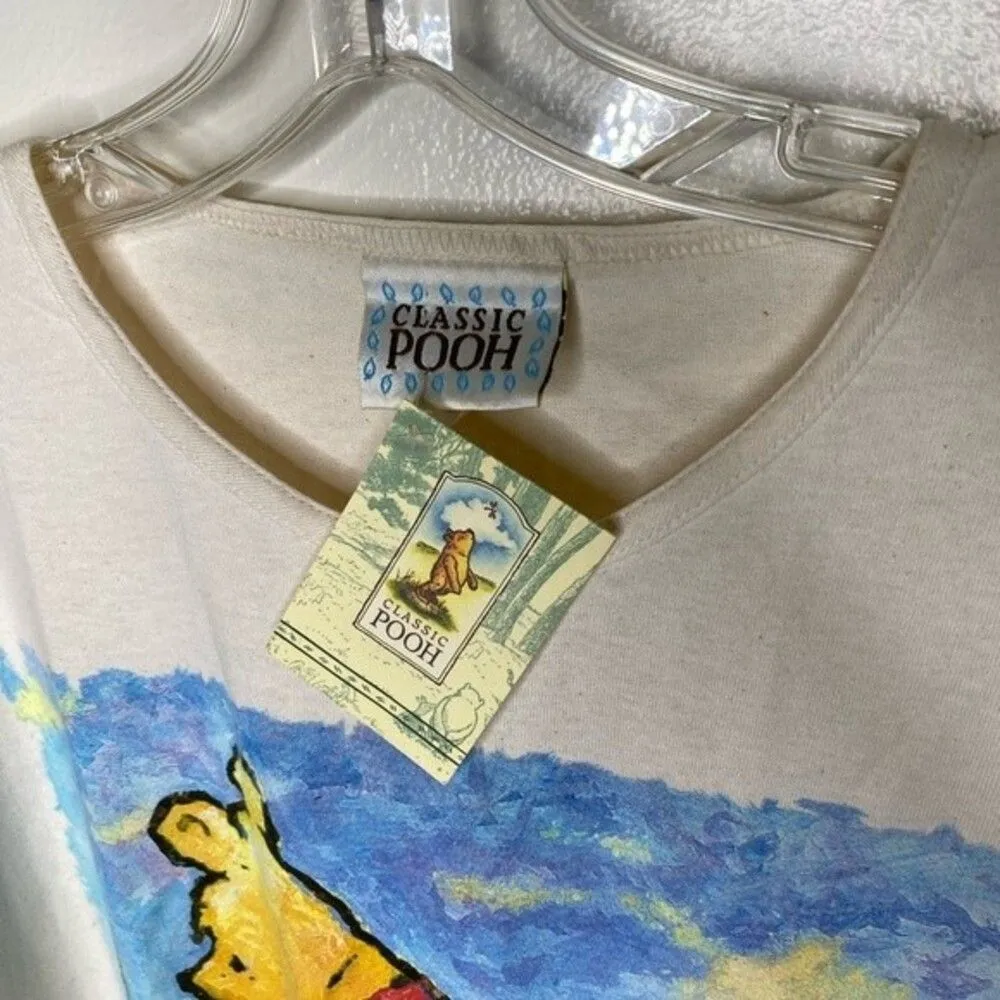 Vintage New with tags Disney Winnie the Pooh classic Pooh T-shirt one size 90s - Image 3
