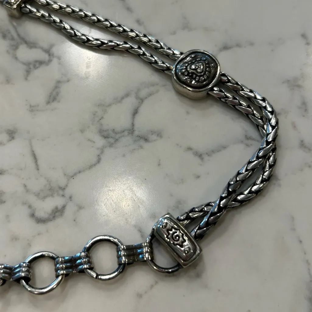Brighton Silver Toned Double Chain Belt - Image 3
