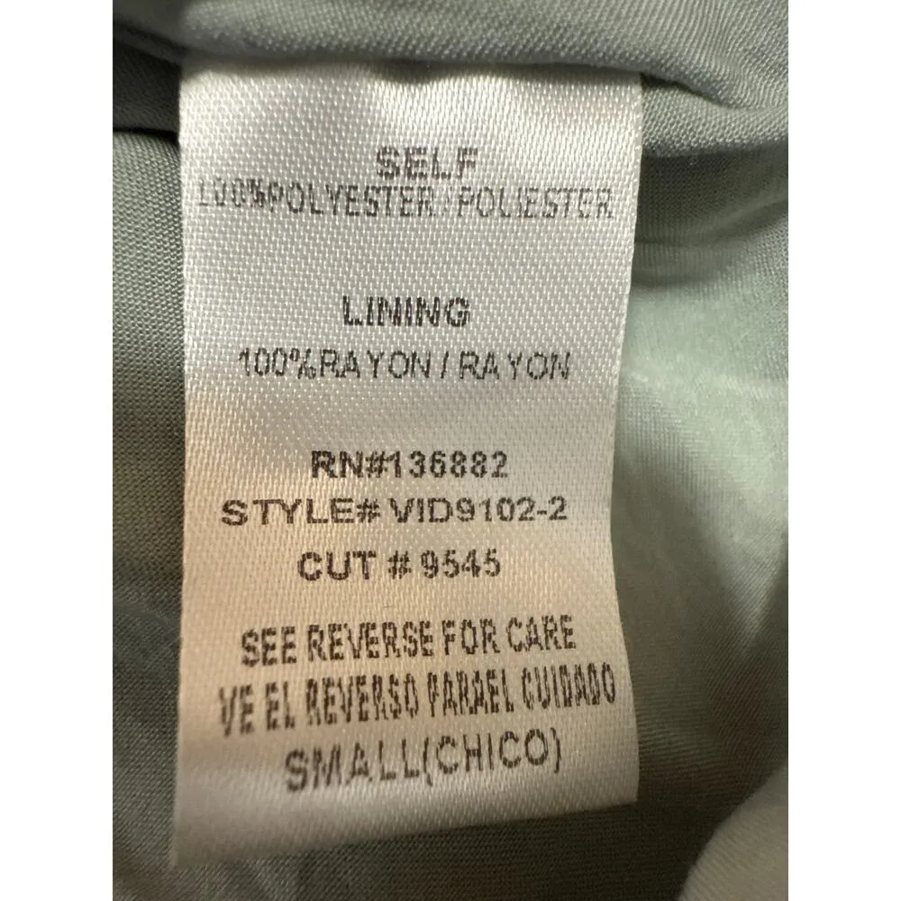 Windsor Romantic Blue Sleeveless Floral Ruffled Chiffon Mini Skater Dress Size S - Image 7