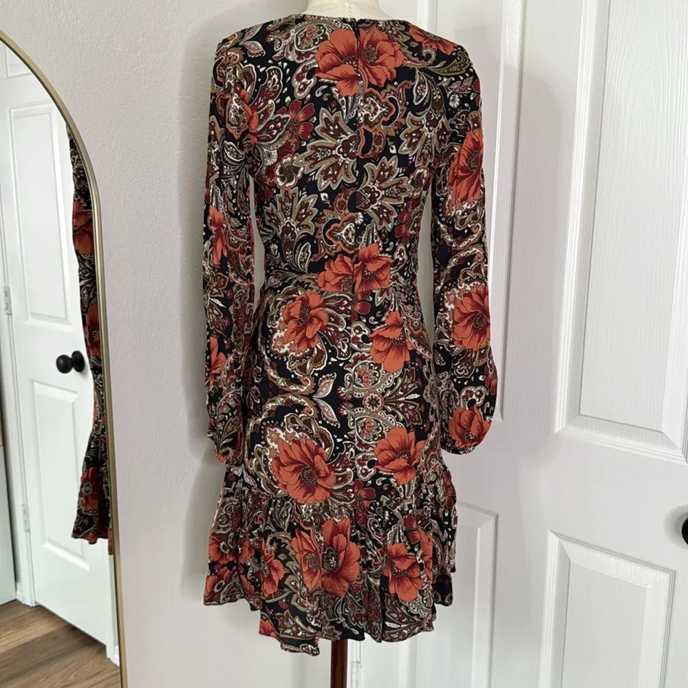ATSU Anthropologie Tenley paisley floral mini dress - Image 13