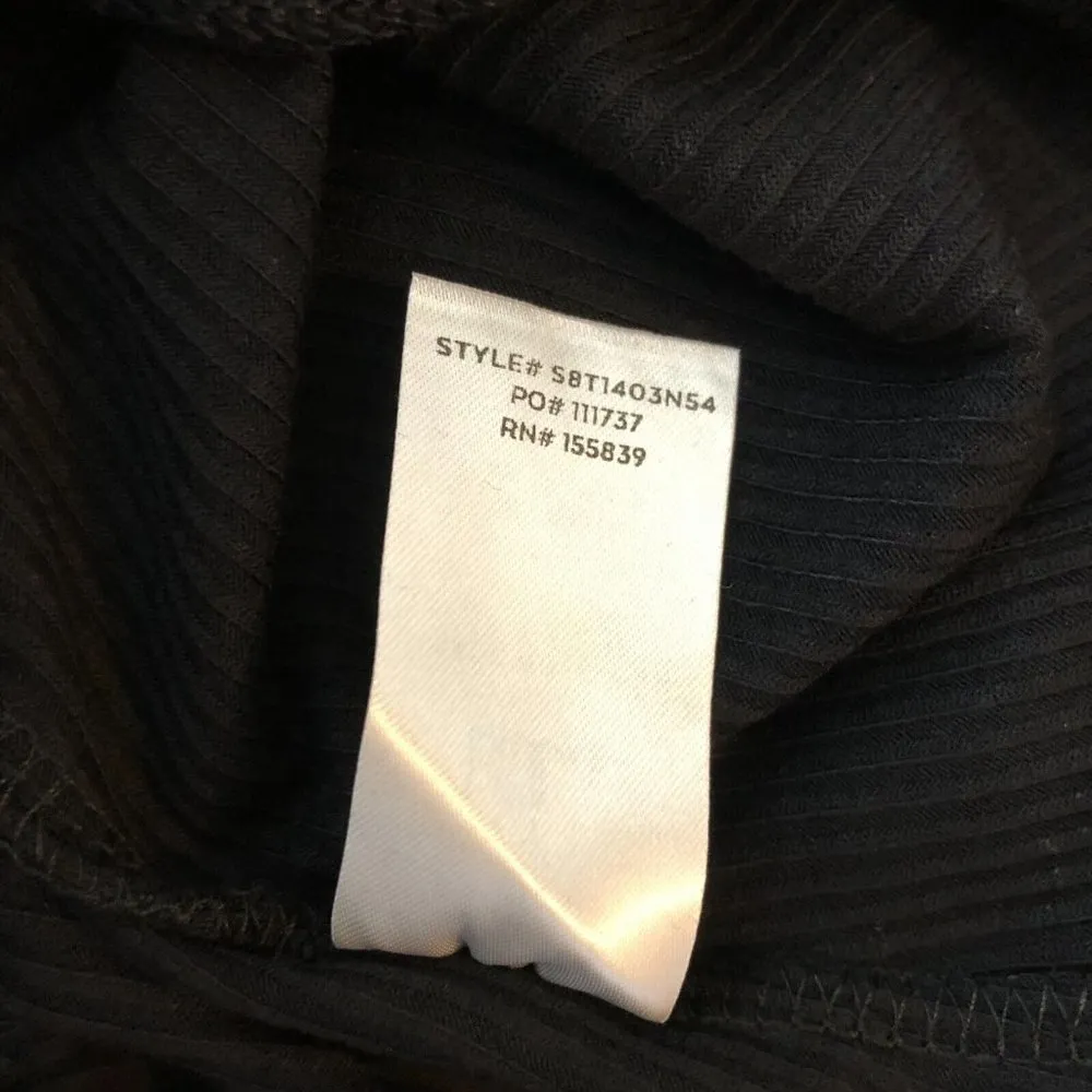 Lulus Sandpiper Black Ribbed Off - Image 4