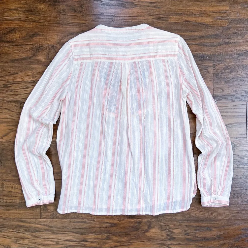 Holding Horses • Anthro Mesa Peasant Top blouse popover embroidered cotton gauze - Image 11