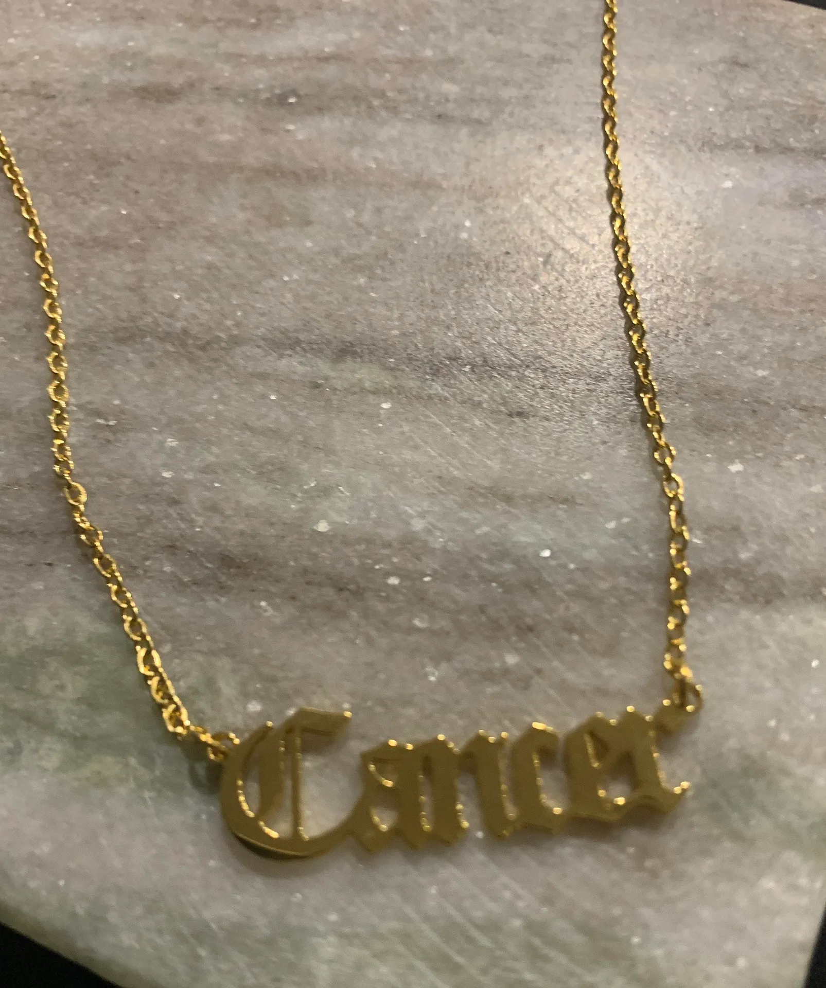 Cancer Necklace... Gold - Image 2