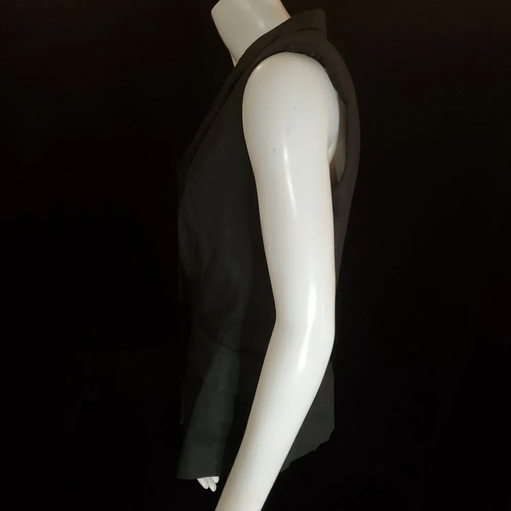 ZARA  Basic Single Button Black Business Vest (M) - Image 3