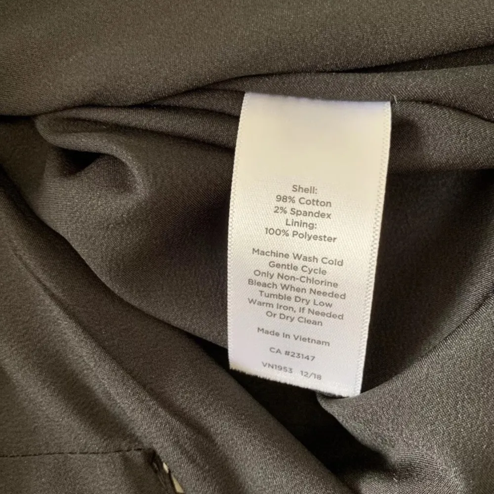 Talbots Floral Black White Short Sleeve Dress 4 Small S New NWT Cotton Blend - Image 10